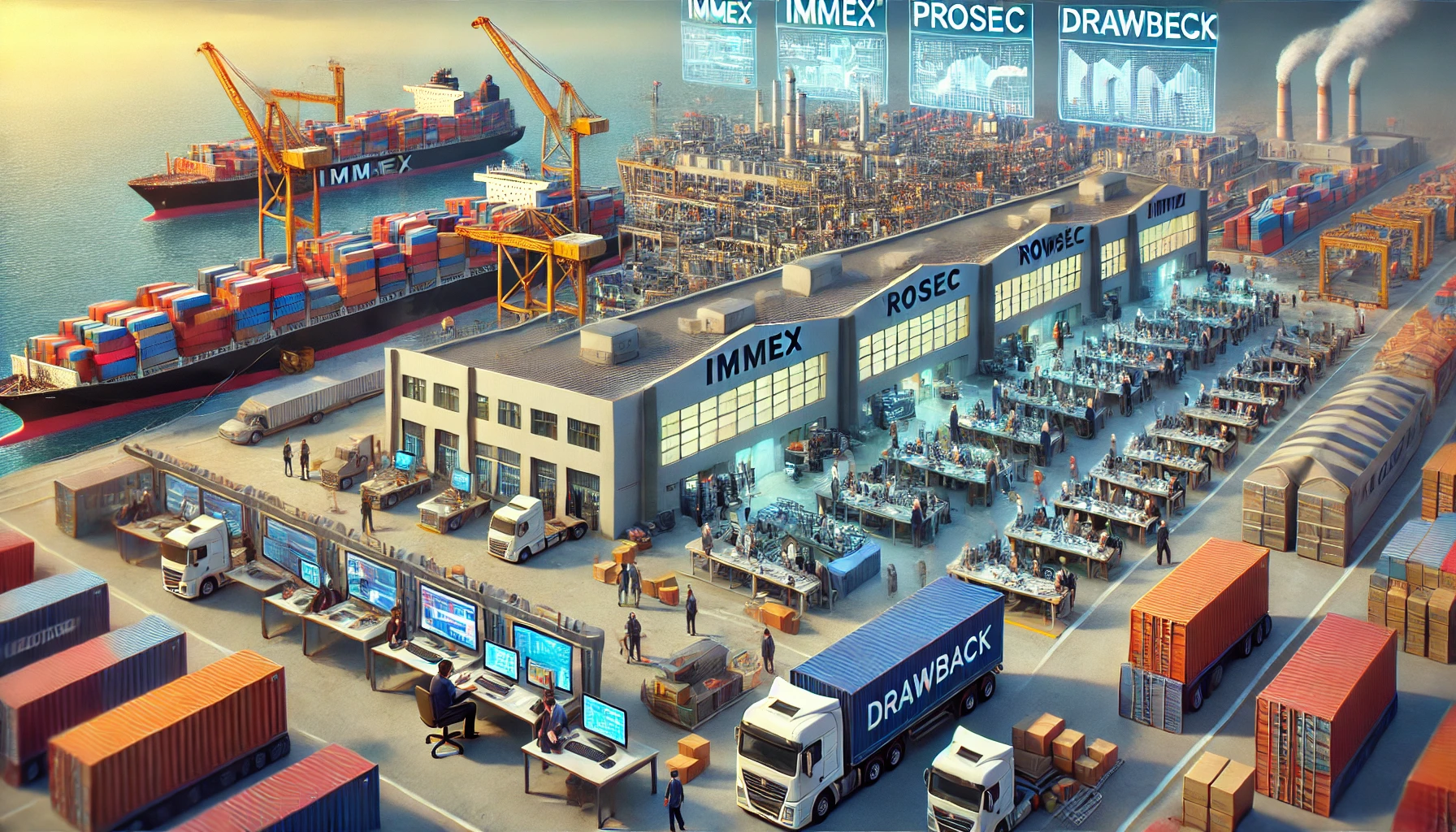 Exportación
IMMEX
ALTEX
ECEX
DRAWBACK
PROSEC
Empresas nacionales 
Mercancías 
Padrón de importadores
Padrón de exportadores sectorial
Comercialización de mercancías mexicanas 