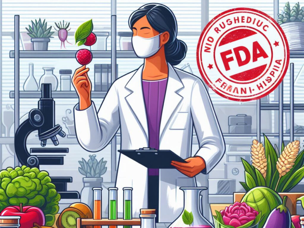 La FDA inspecciona las instalaciones de producción de alimentos, establece normas para la seguridad alimentaria y toma medidas para prevenir la contaminación y las enfermedades transmitidas por alimentos.

Productos que no aprueba:
Carnes, aves y algunos productos de huevo: Estos están regulados principalmente por el Departamento de Agricultura de EE.UU. (USDA).

Alcohol y pesticidas: Supervisados por otras agencias como la Environmental Protection Agency (EPA) y la Alcohol and Tabacco Tax and Trade Bureau (TTB).