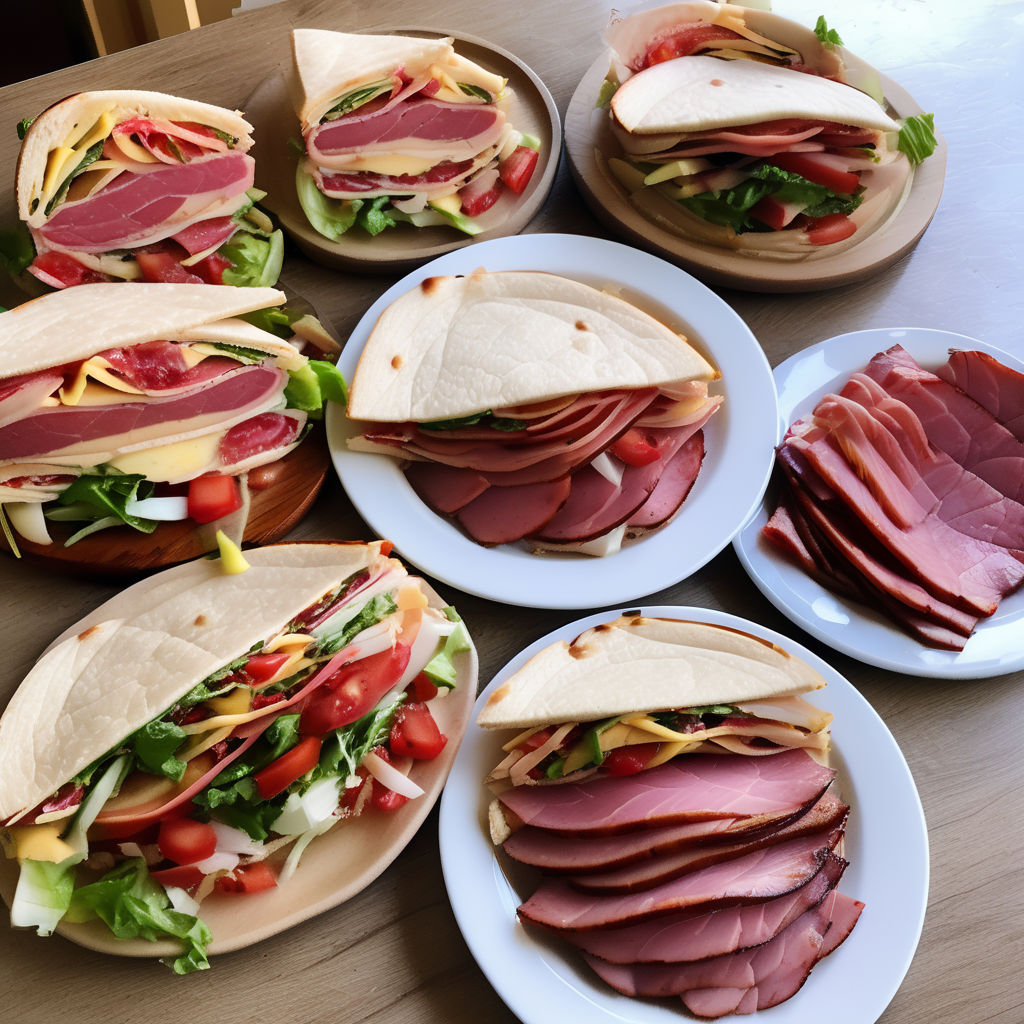 Jamón utilizado como alimento