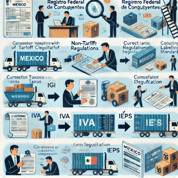Proceso de importación y pago de impuestos del pedimento