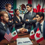 Aranceles del 25% por EE. UU. golpean a México y Canadá