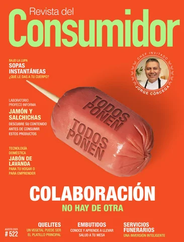 Revista del Consumidor de agosto 2020.
Estudios de calidad sobre jamones y embutidos por parte de Profeco
