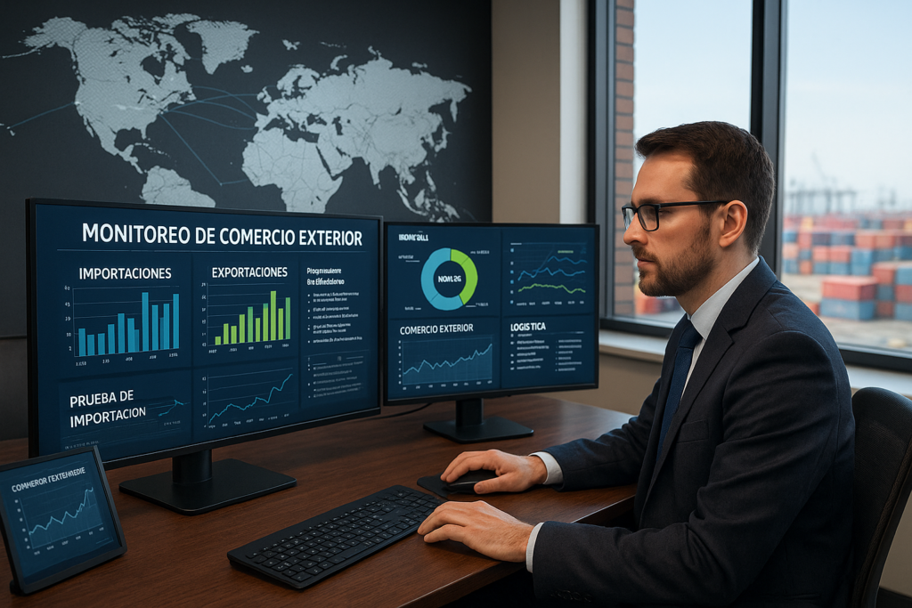 Monitoreo de Comercio Exterior de productos y mercancías exportadas
