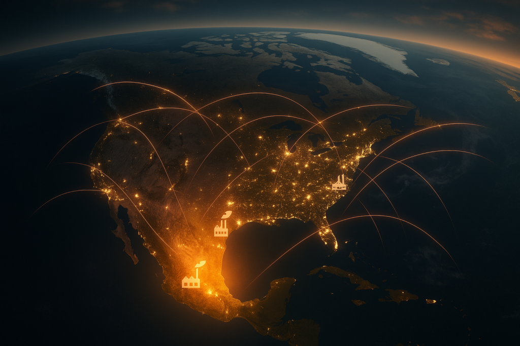 México se encuentra en una posición privilegiada dentro del mapa gracias a una combinación única de factores económicos, geográficos y políticos que lo convierten en un destino estratégico para empresas que buscan relocalizar sus cadenas de suministro en América del Norte.