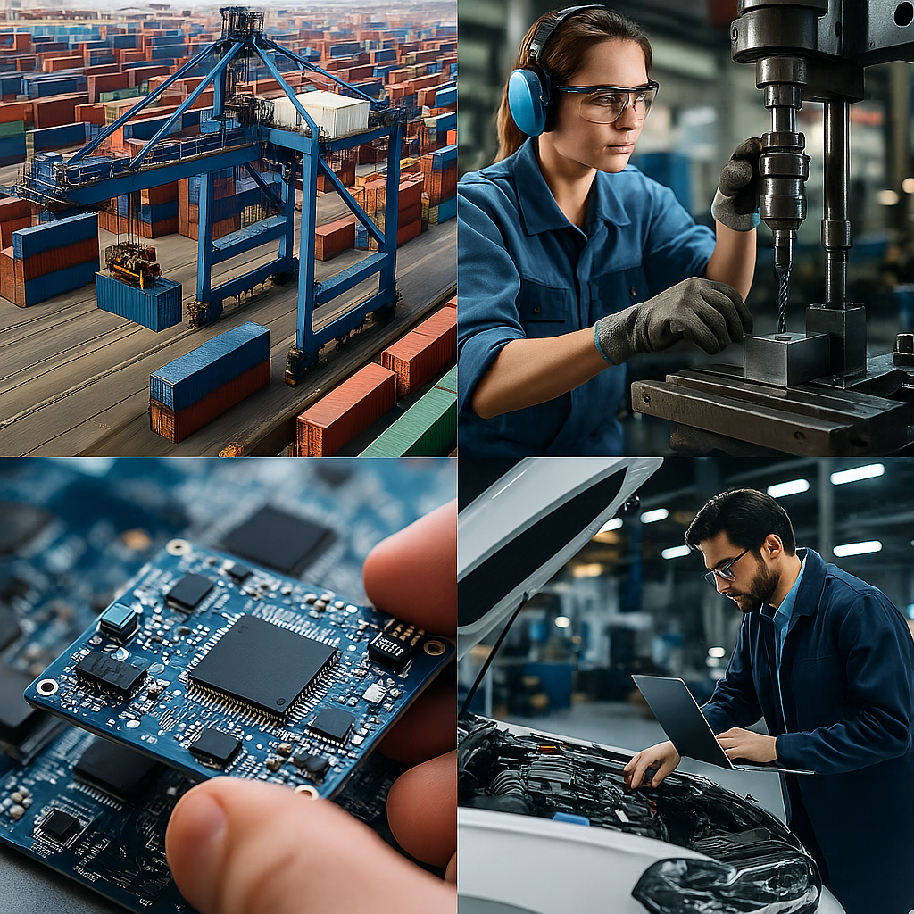 Impacto del nearshoring en México:
Aumento de Inversión Extranjera Directa (IED).
Creación de empleo.
Crecimiento de sectores estratégicos.
Saturación de parques industriales.
Modernización logística.
Escasez de talento especializado.
Infraestructura energética.
Seguridad.
Procesos industriales