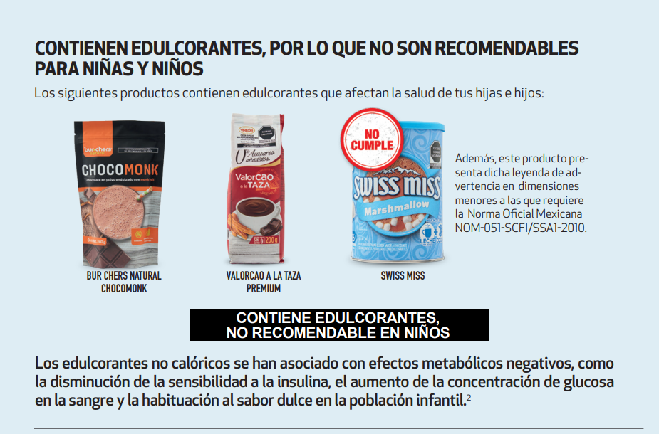 Productos que pueden dañar la salud infantil
Chocolate en polvo que no es recomendable para niños