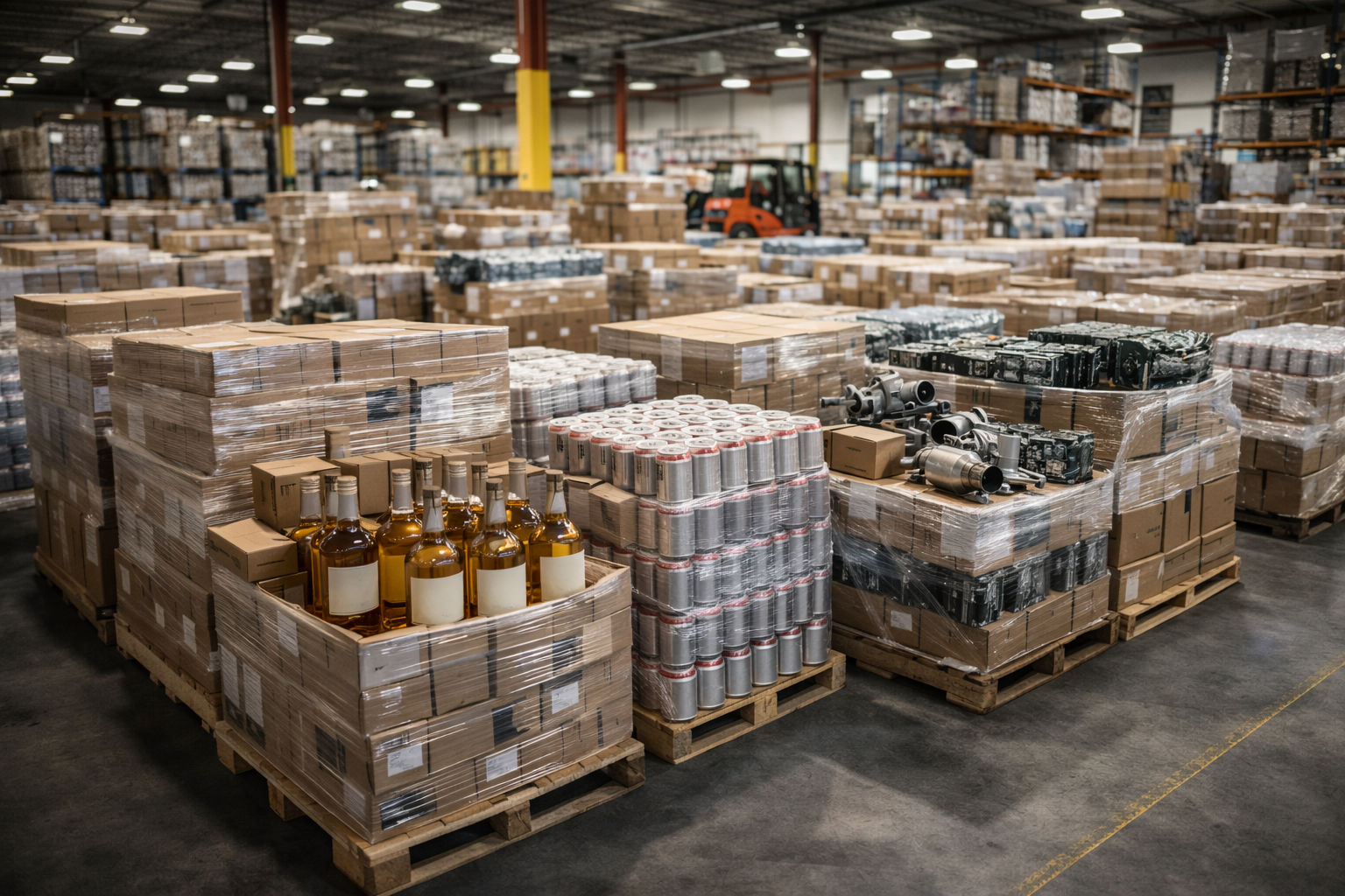 Productos de distintos sectores listos para exportaciones bajo regulación del aviso automático de exportación.