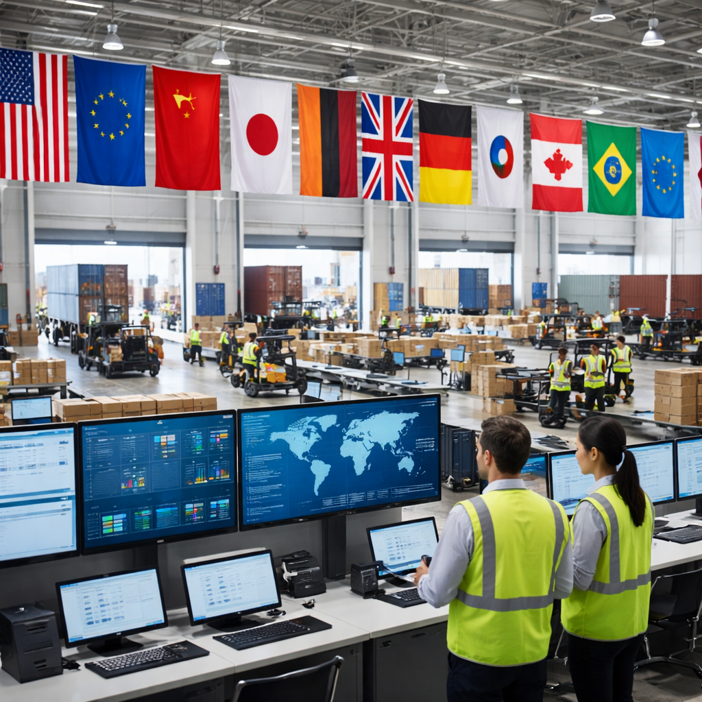 Centro internacional de comercio con exportaciones en sectores globales afectados por el aviso automático de exportación antes de abrogar.