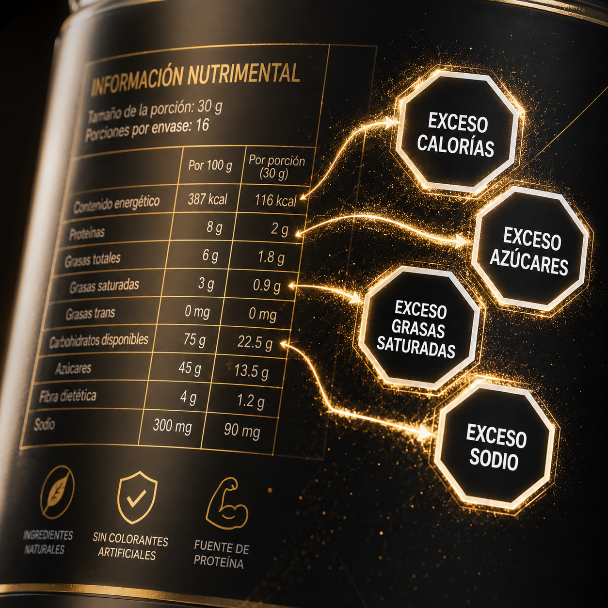 Relación entre la Tabla de Información Nutrimental y los sellos que alertan sobre nutrimentos críticos en un producto.