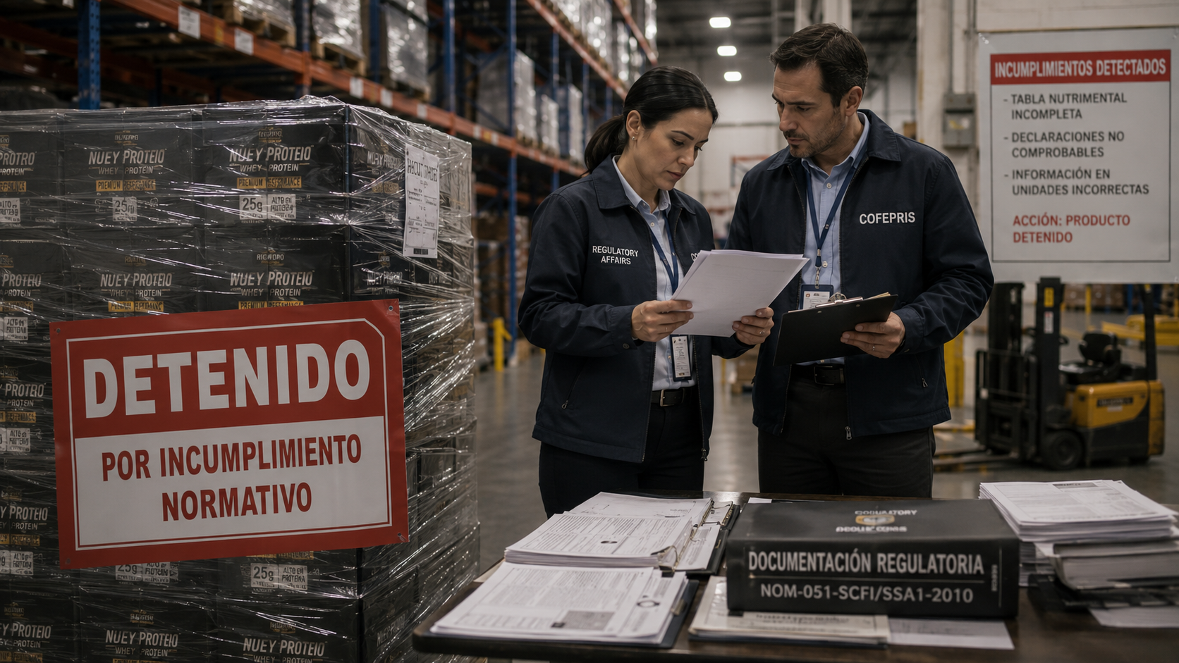 Producto detenido por incumplimiento del etiquetado tras detectar errores y evitar riesgos hacia el consumidor