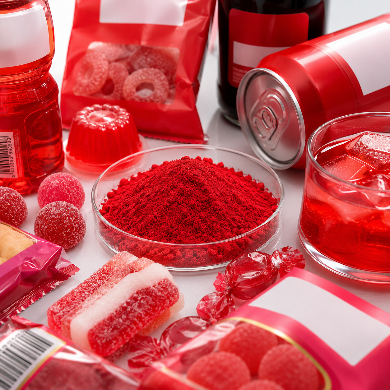 Empresas alimentarias desarrollan alternativas a la Eritrosina tras la decisión de México de prohibir el colorante Rojo 3.