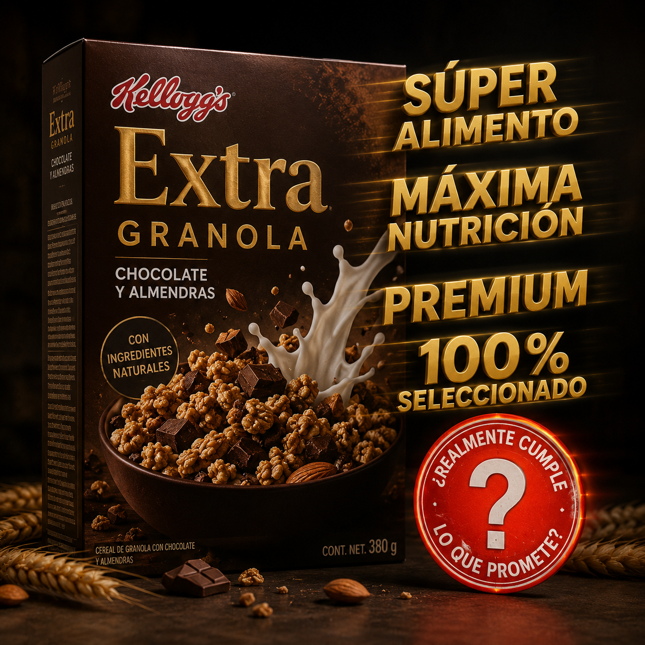 Un cereal con declaraciones engañosas exageran propiedades